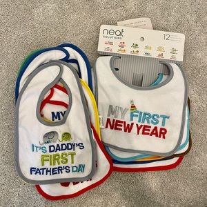 “My first” bib set